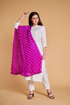 Pink printed cotton kurta-sets 2