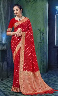 Attractive Pure Viscos Fine Georgette Light weight Saree 1