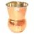 Prisha India Craft Copper Muglai Matka Glass Hammered Design Drinkware Tumbler   Capacity 270 ML