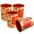 Prisha India Craft Pure Copper Digital Printed Flower Design Glass Tumbler  300 ML  Set of 4