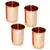 Prisha India Craft Copper Glass Tumbler Set  300 ML  Set of 4