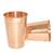 Prisha India Craft Pure Copper Glass Tumbler  Drinkware Set  Capacity 400 ML  Set of 2 Pieces