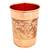 Prisha India Craft Pure Copper Embossed Design Glass Tumbler  240 ML