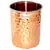 Prisha India Craft Hammered Design Steel Copper Glass Tumbler  Drinkware & Serveware Set  Capacity 250 ML