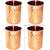Prisha India Craft Hammered Design Steel Copper Glass Tumbler  Drinkware & Serveware Set  Capacity 250 ML  Set of 4