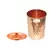 Prisha India Craft Pure Copper Glass Tumbler  Hammered Design  Capacity 250 ML  1 Piece