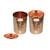 Prisha India Craft Hammered Design Pure Copper Water Glass Tumbler  250 ML  Set of 2