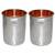 Prisha India Craft Hammered Design Steel Copper Glass Tumbler  Drinkware & Serveware Set  Capacity 250 ML  Set of 2
