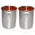 Prisha India Craft Hammered Design Steel Copper Glass Tumbler  Drinkware & Serveware Set  Capacity 250 ML  Set of 2