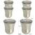 Stainless Steel Drinking Glass Each Capacity 300 ML Set of 6