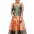 Shivangi Girls Pink Tissue Rain Drop Pavadai Set