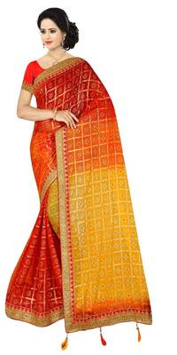 chitrakshi saree bandani chunri with blouse 2