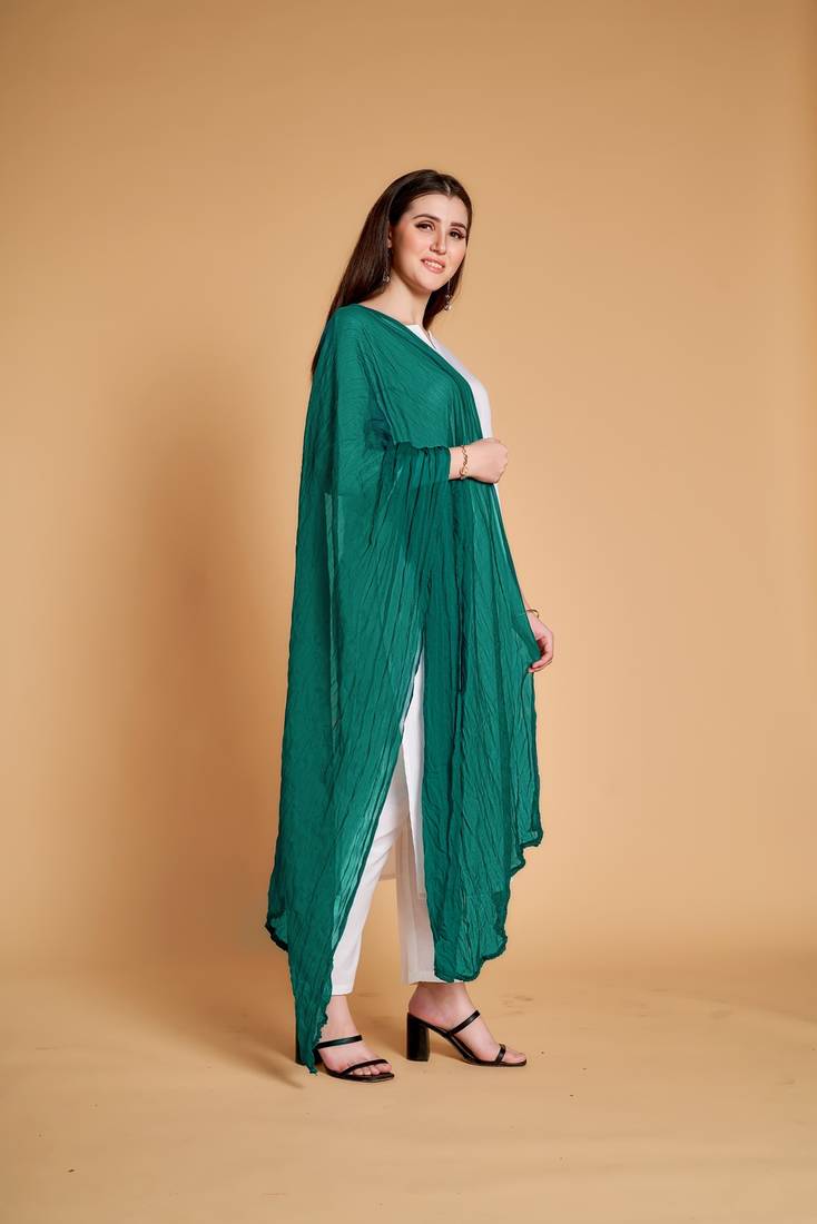 ASHWATH Women's Chiffon Plain Chunnis & Dupattas/Dupatta (2.25 Meter)