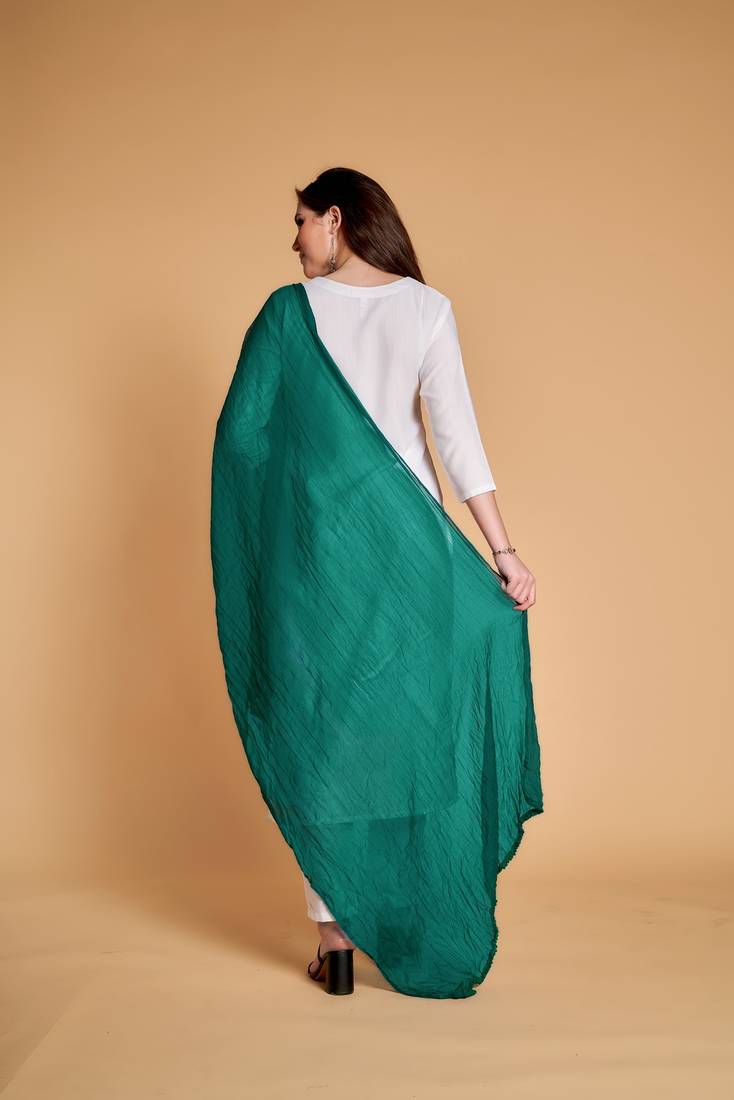 ASHWATH Women's Chiffon Plain Chunnis & Dupattas/Dupatta (2.25 Meter)