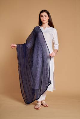 ASHWATH Women's Chiffon Plain Chunnis & Dupattas/Dupatta (2.25 Meter) 1