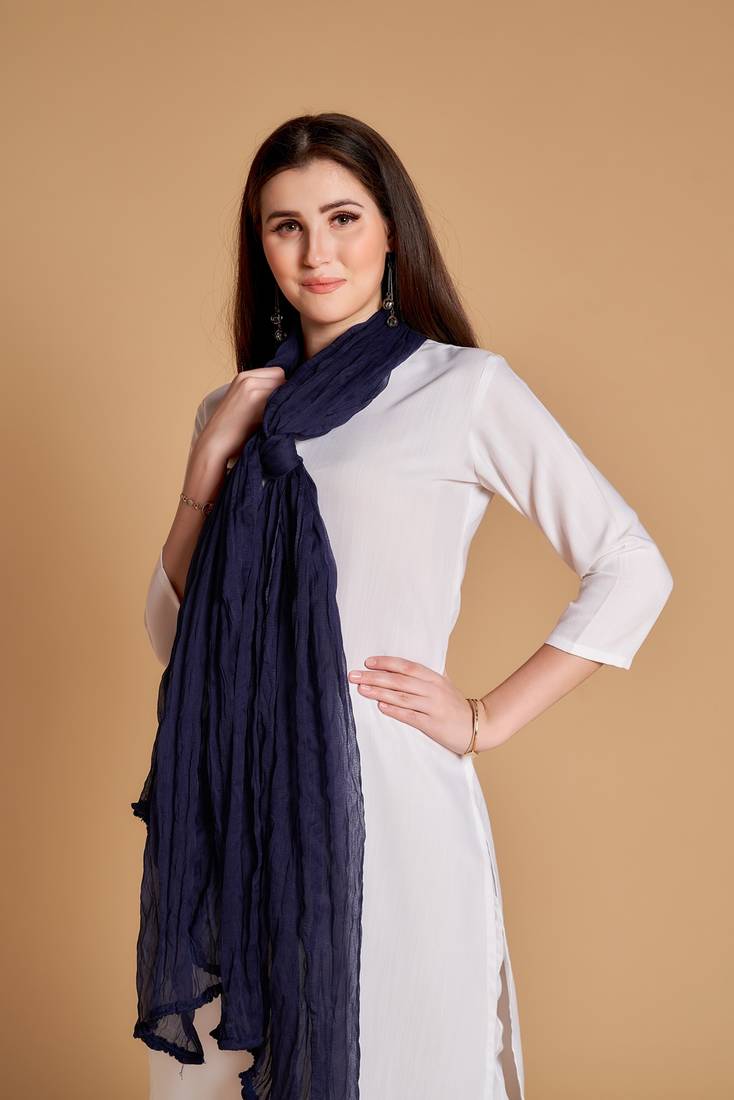 ASHWATH Women's Chiffon Plain Chunnis & Dupattas/Dupatta (2.25 Meter)