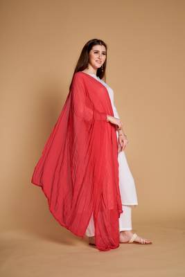 ASHWATH Women's Chiffon Plain Chunnis & Dupattas/Dupatta (2.25 Meter) 3