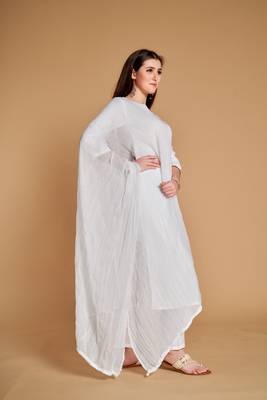 ASHWATH Women's Chiffon Plain Chunnis & Dupattas/Dupatta (2.25 Meter) 3