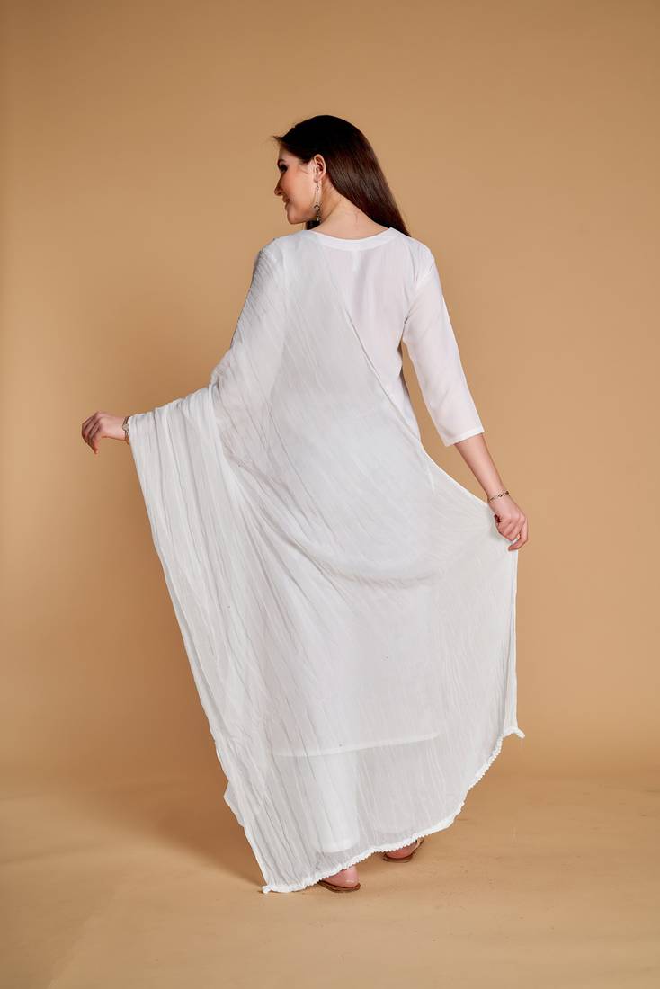 ASHWATH Women's Chiffon Plain Chunnis & Dupattas/Dupatta (2.25 Meter)