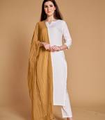 ASHWATH Women's Chiffon Plain Chunnis & Dupattas/Dupatta (2.25 Meter)