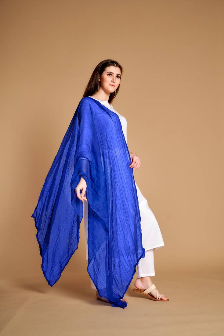 ASHWATH Women's Chiffon Plain Chunnis & Dupattas/Dupatta (2.25 Meter)