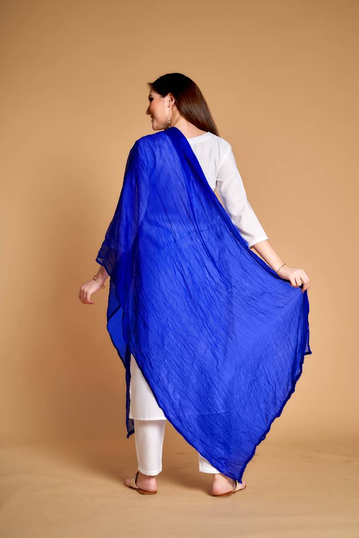 ASHWATH Women's Chiffon Plain Chunnis & Dupattas/Dupatta (2.25 Meter)
