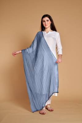 ASHWATH Women's Chiffon Plain Chunnis & Dupattas/Dupatta (2.25 Meter) 1