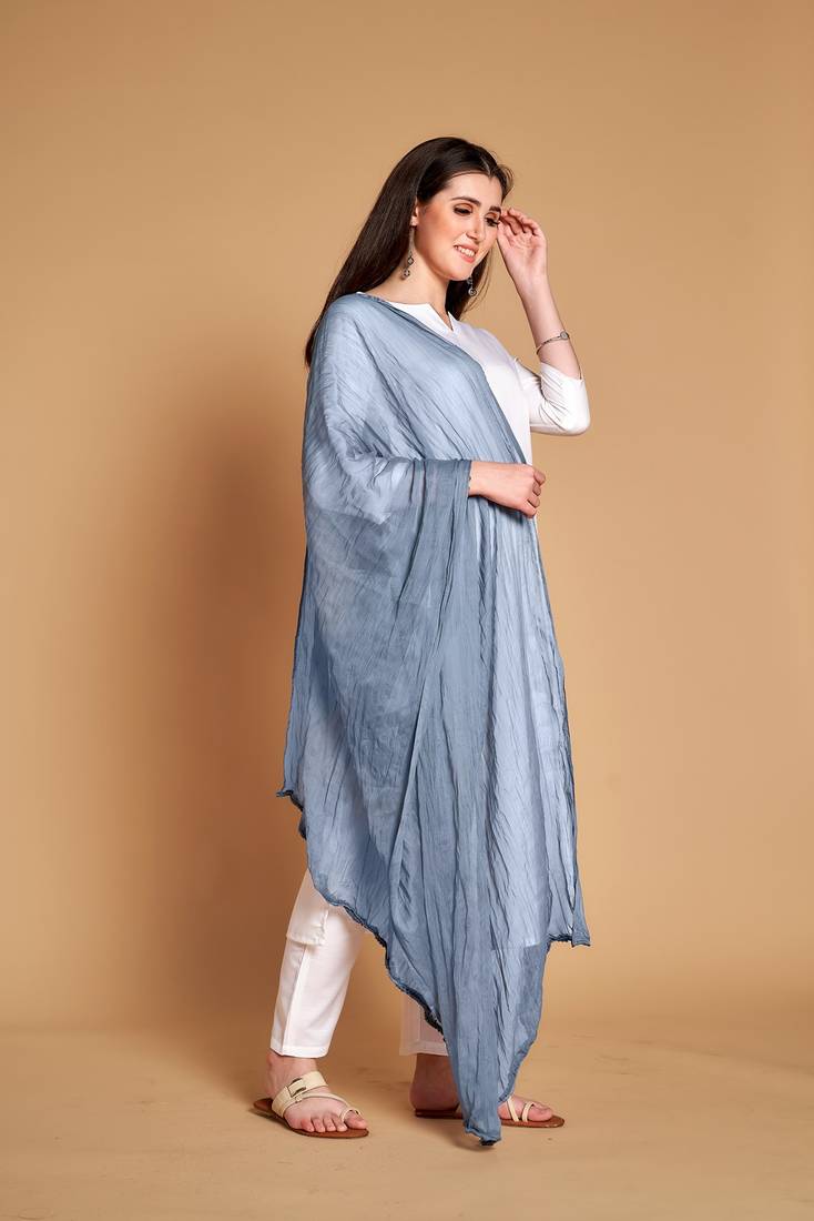ASHWATH Women's Chiffon Plain Chunnis & Dupattas/Dupatta (2.25 Meter)