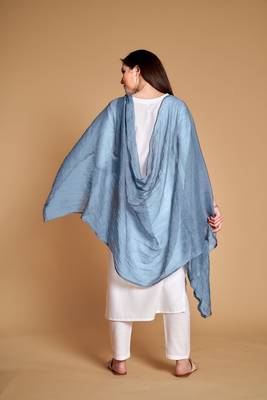 ASHWATH Women's Chiffon Plain Chunnis & Dupattas/Dupatta (2.25 Meter) 4