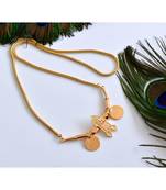 Gold tone Lakshmi Annam/Swan coin designer mangalyam dj-35310