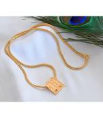 Gold tone Kerala style Christian designer thali/mangalyam dj-35312