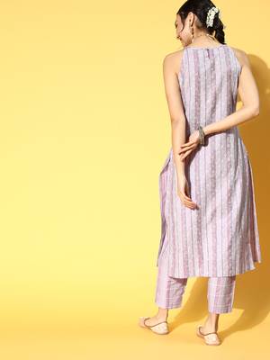 Pink printed cotton ethnic-kurtis 3