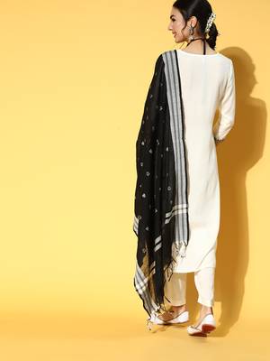 White printed rayon ethnic-kurtis 3