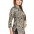 Beige printed art silk short-kurtis