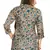Beige printed art silk short-kurtis