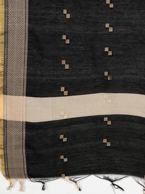 Printed Straight Cotton Black Stitched Kurta Pant With Dupatta 9