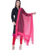 A R SILK Chandna Gajari Colour Organza Cotton Fancy Dupatta/Chunnis