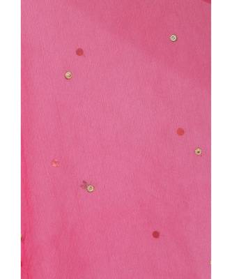 A R SILK Chandna Gajari Colour Organza Cotton Fancy Dupatta/Chunnis 5