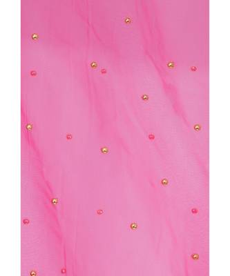 A R SILK Net Moti Magenta Colour Net Fancy Dupatta/Chunnis 5