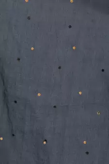 A R SILK Chandna Black Colour Organza Cotton Fancy Dupatta/Chunnis