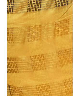 A R SILK Window Square Yellow Colour Cotton Regular Dupattas/Chunnis 5