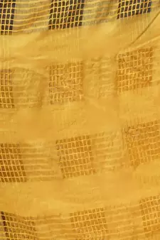 A R SILK Window Square Yellow Colour Cotton Regular Dupattas/Chunnis