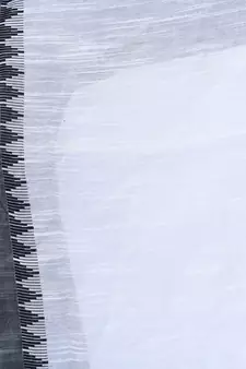 A R SILK Temple border White Colour Cotton Regular Dupattas/Chunnis
