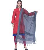 A R SILK Chandna Grey Colour Organza Cotton Fancy Dupatta/Chunnis