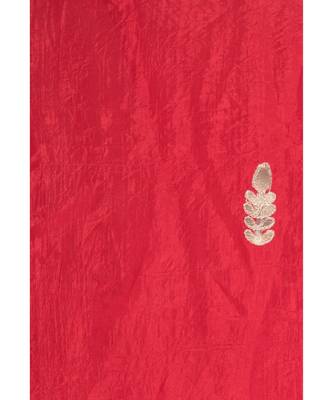 A R SILK Gota Patti Red Color Silk Fancy Dupattas & Chunnis 5