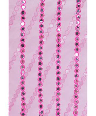 A R SILK Multi Stripe Bottle Rose Pink Colour Organza Cotton Fancy Dupatta/Chunnis 4