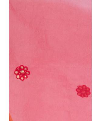 A R Silk Gotta Patti Embroidery Maroon Colour Orgenza Cotton Regular  Dupatta/Chunnis 4