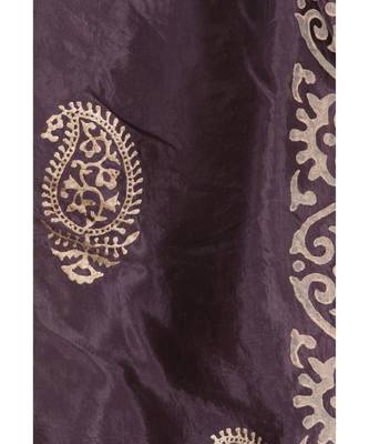A R SILK Pahadi Print Black Colour Silk Fancy Dupatta/Chunnis 4