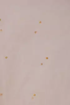 A R SILK Chandna Golden Colour Organza Cotton Fancy Dupatta/Chunnis