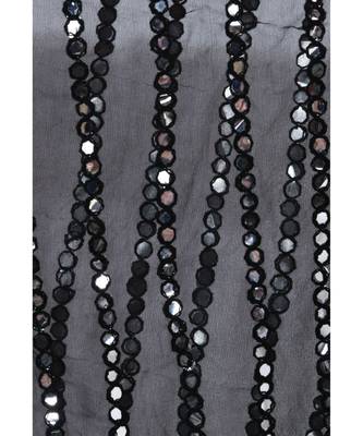 A R Silk Mirror Work Black Colour Orgenza Cotton Fancy Dupatta/Chunnis 4